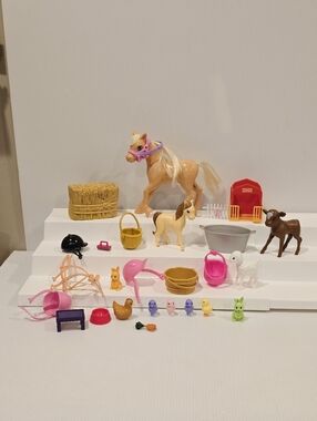Barbie Farm Animal Figure Set